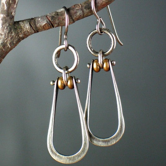 Silver Boho Dangling Earrings