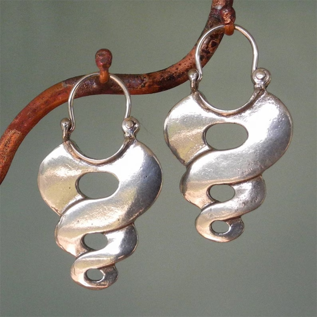 Vintage Thick Spiral Earrings