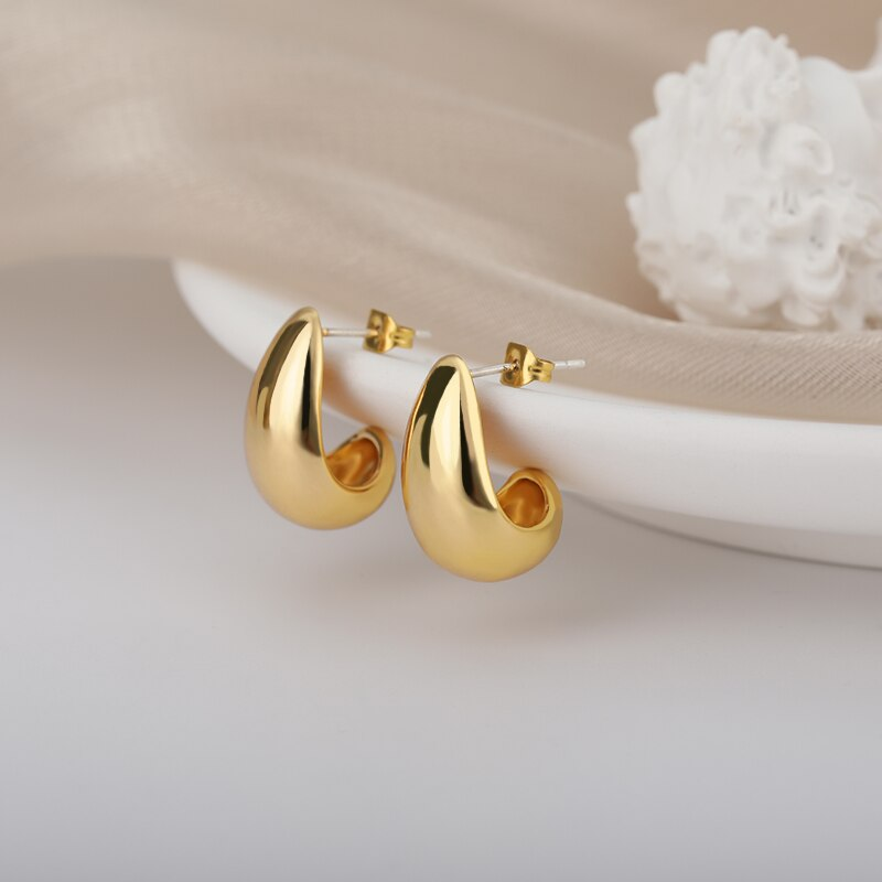 Golden Elegant Earrings