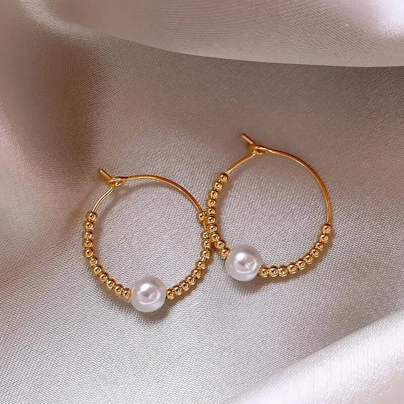 Elegant Small Pearl Earrings