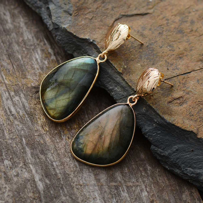 Vintage Nature Stone Earrings