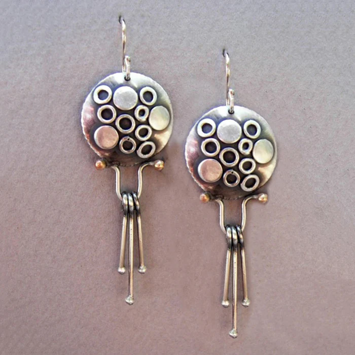 Vintage Silver Jellyfish Earrings