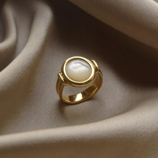 Elegant All Pearl Ring