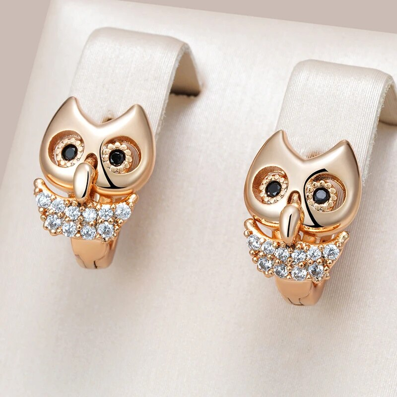 Elegant Bright Owl Earrings