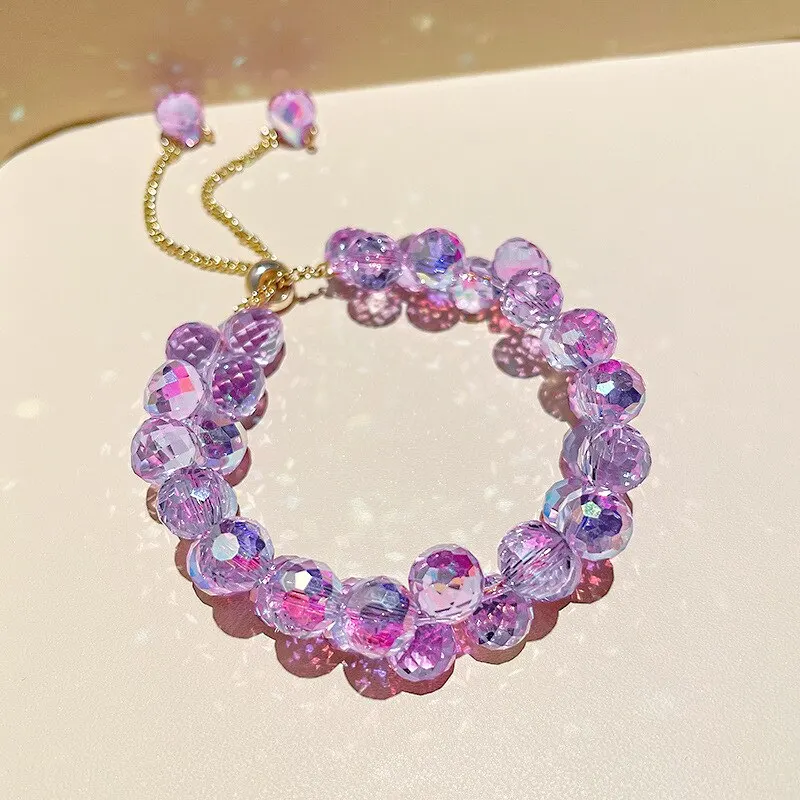 Elegant Purple Crystal Bracelet