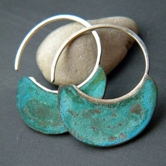 Vintage Faded Turquoise Earrings