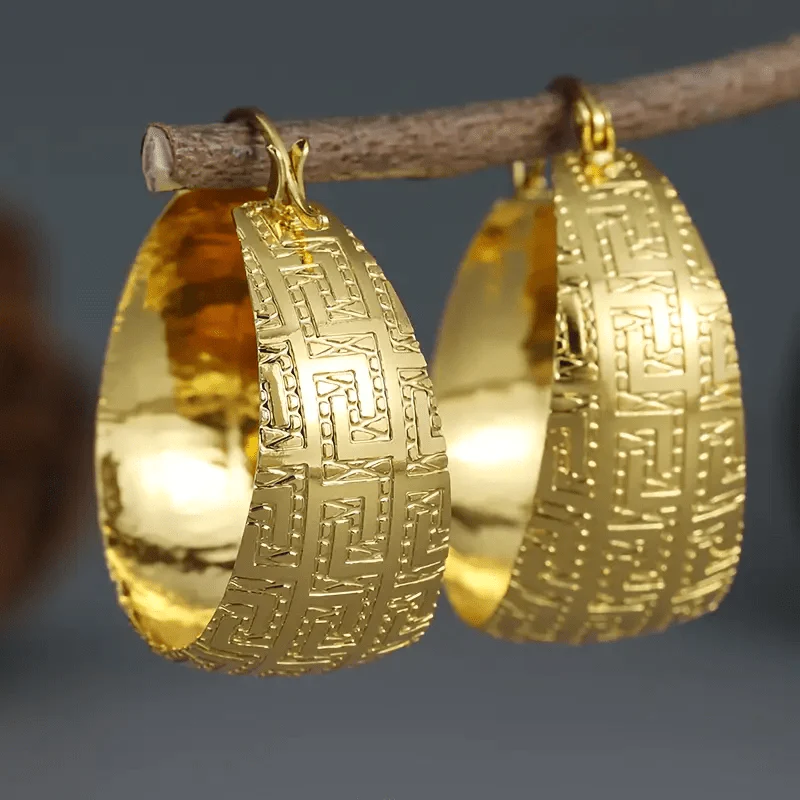 Vintage Gold Etnic Earrings