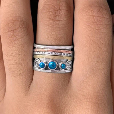 Bohemian Sapphire Meditation Ring