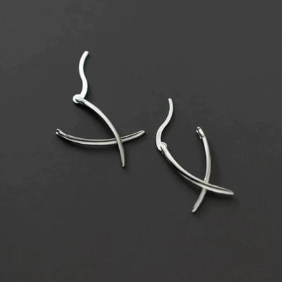 Silver Cross Earrings