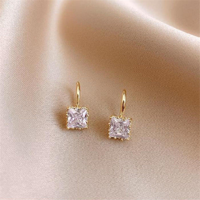 Cubic Zirconia Earrings in Gold