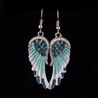 Crystal Angel Earrings