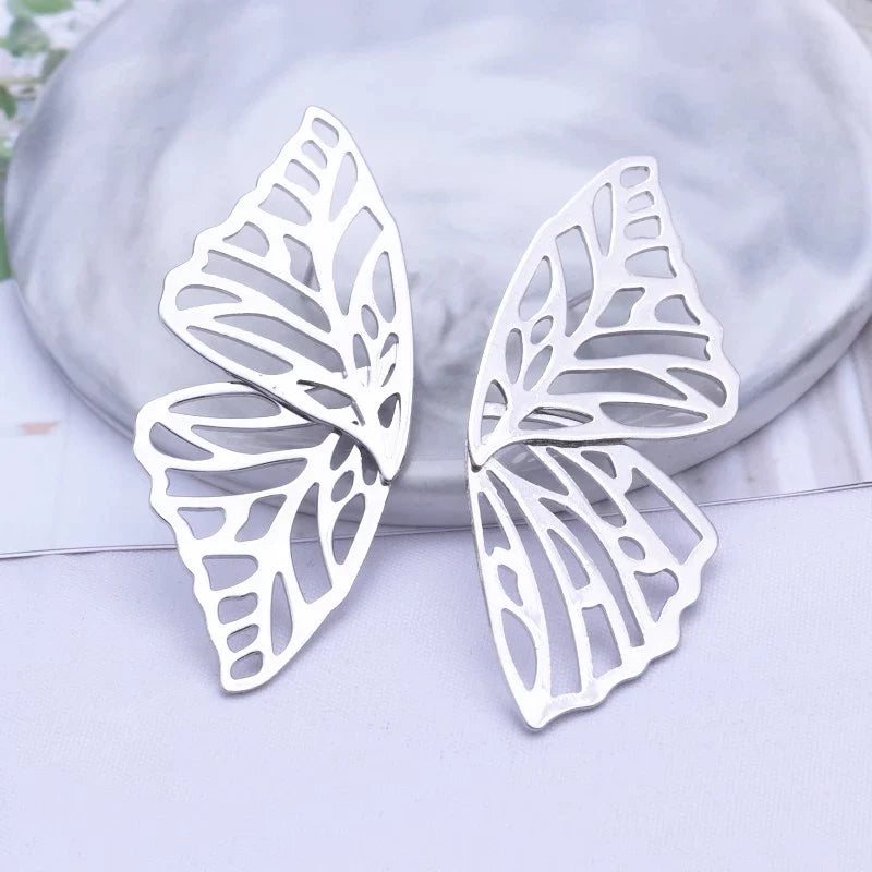 Butterfly Earrings in Gold and Silver