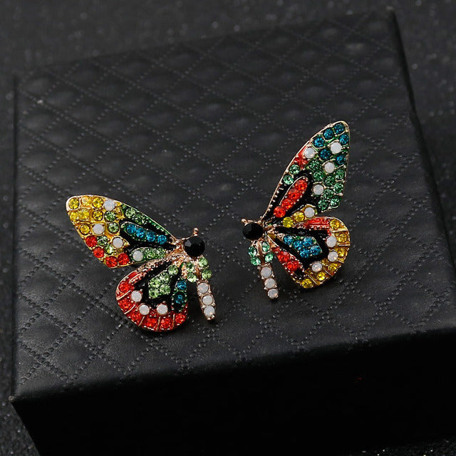 Butterfly Earrings Limited Edition with Zirconia Inlay