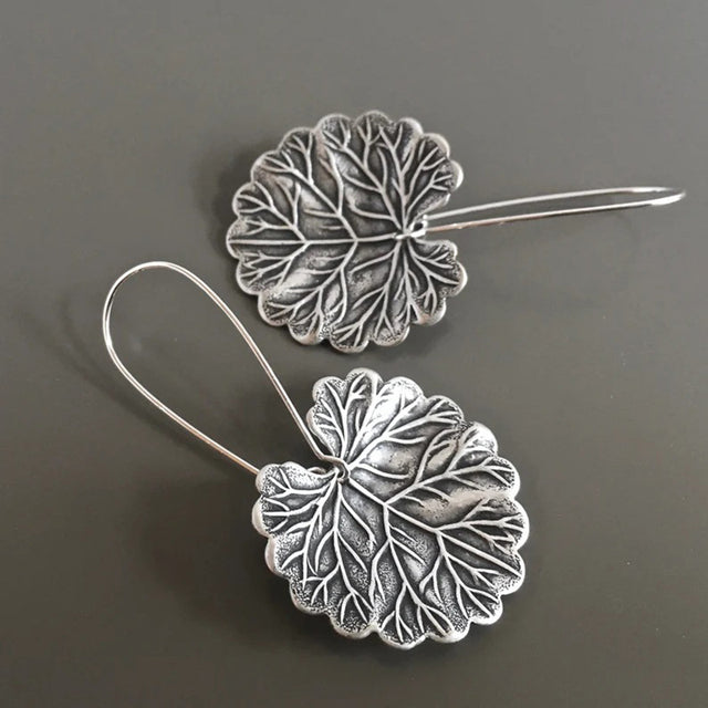 Silver Leaf Earrings