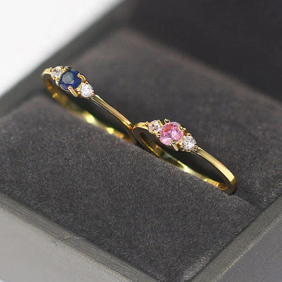 Luxurious Zirconia Rings in Gold