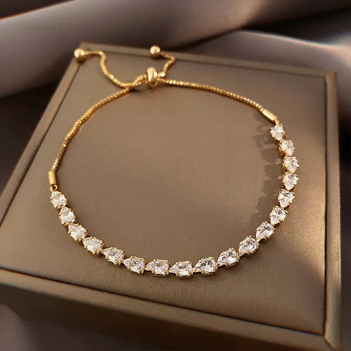 Zirconia Bracelet in Gold