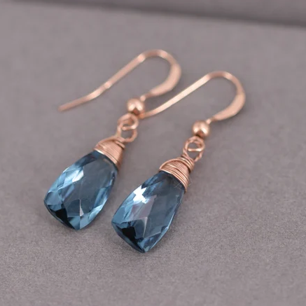 Blue Crystal Earrings