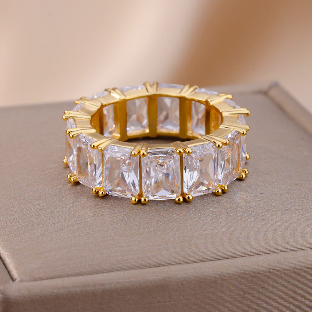 Gold Crystal Ring