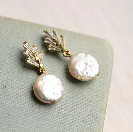Elegant Baroque Pearl Earrings